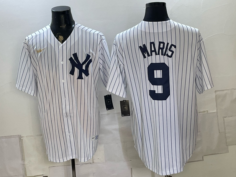 Men 2026 New York Yankees #9 Maris white Nike MLB Jersey 0826001->chicago cubs->MLB Jersey